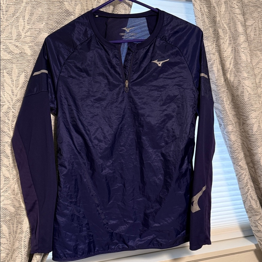 Mizuno Dark Blue Half-Zip Sports Top